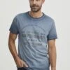 FQEMIL - Print T-shirt - Dark Denim