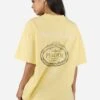 Pegador KIMMIA HEAVY OVERSIZED TEE - Print T-shirt - Washed Soft Yellow