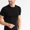 Icebreaker Merino Anatomica Ss Crewe - Undershirt - Black/Monsoon
