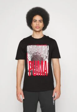 Puma Graphic Tee - Print T-Shirt - Black