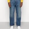WEEKDAY Space Straight - Relaxed Fit Jeans - Vintage Blue