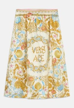 Versace LA VACANZA - Maxi Skirt - Eggshell/multi-coloured