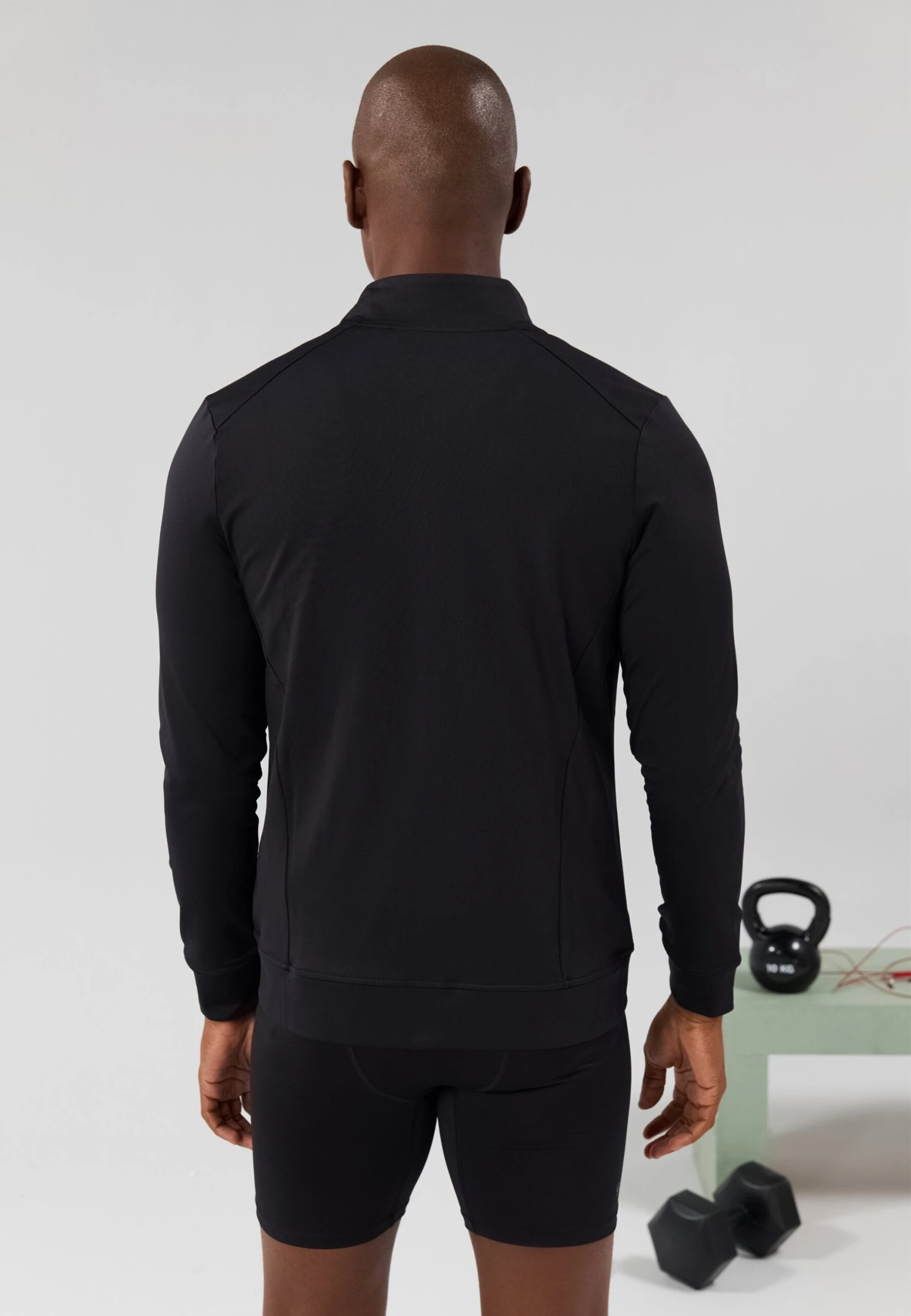 LONG SLEEVE ZIP UP TRAINING JACKET WITH POCKETS - Training Jacket - Black 3 LONG SLEEVE ZIP UP TRAINING JACKET WITH POCKETS - Training Jacket - Black - Image 3