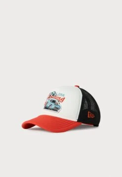 NEW ERA TRUCKER UNISEX - Cap - White/orange/dark Blue