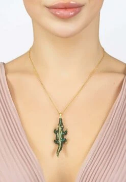 Latelita Crocodile - Necklace - Green