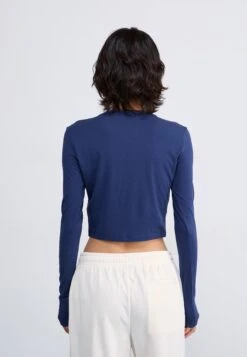 Nike Sportswear Long Sleeved Top - Midnight Navy/(sail) -Zalando UK-Outlet 2d03e50d4efa4f4e81db7a3374e60640