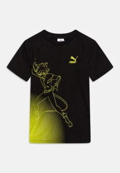 Puma Miraculous Tee Unisex - Print T-Shirt - Black/Olive Oil