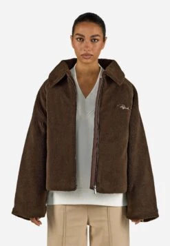 Pegador LAJA JACKET - Faux Leather Jacket - Dark Brown