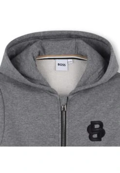 BOSS Kidswear JUNIOR HOODED CARDIGAN - Zip-up Sweatshirt - Heather Grey -Zalando UK-Outlet 2f34dd31124944178a43c7f50c811930