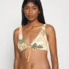 Roxy Beach Classics New Bralette - Bikini Top - White/Light Green/Light Pink