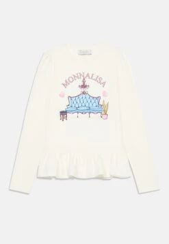 Monnalisa KISS FASHION - Long Sleeved Top - Panna