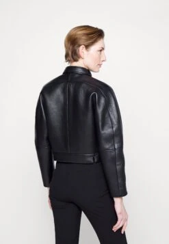 032c Trapeze Cropped Jacket - Leather Jacket - Black -Zalando UK-Outlet 31028e6408c44b8bb1843287c6483428