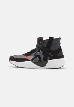 Jordan Delta 3 Mid - High-Top Trainers - Black/Anthracite/White/Chile Red