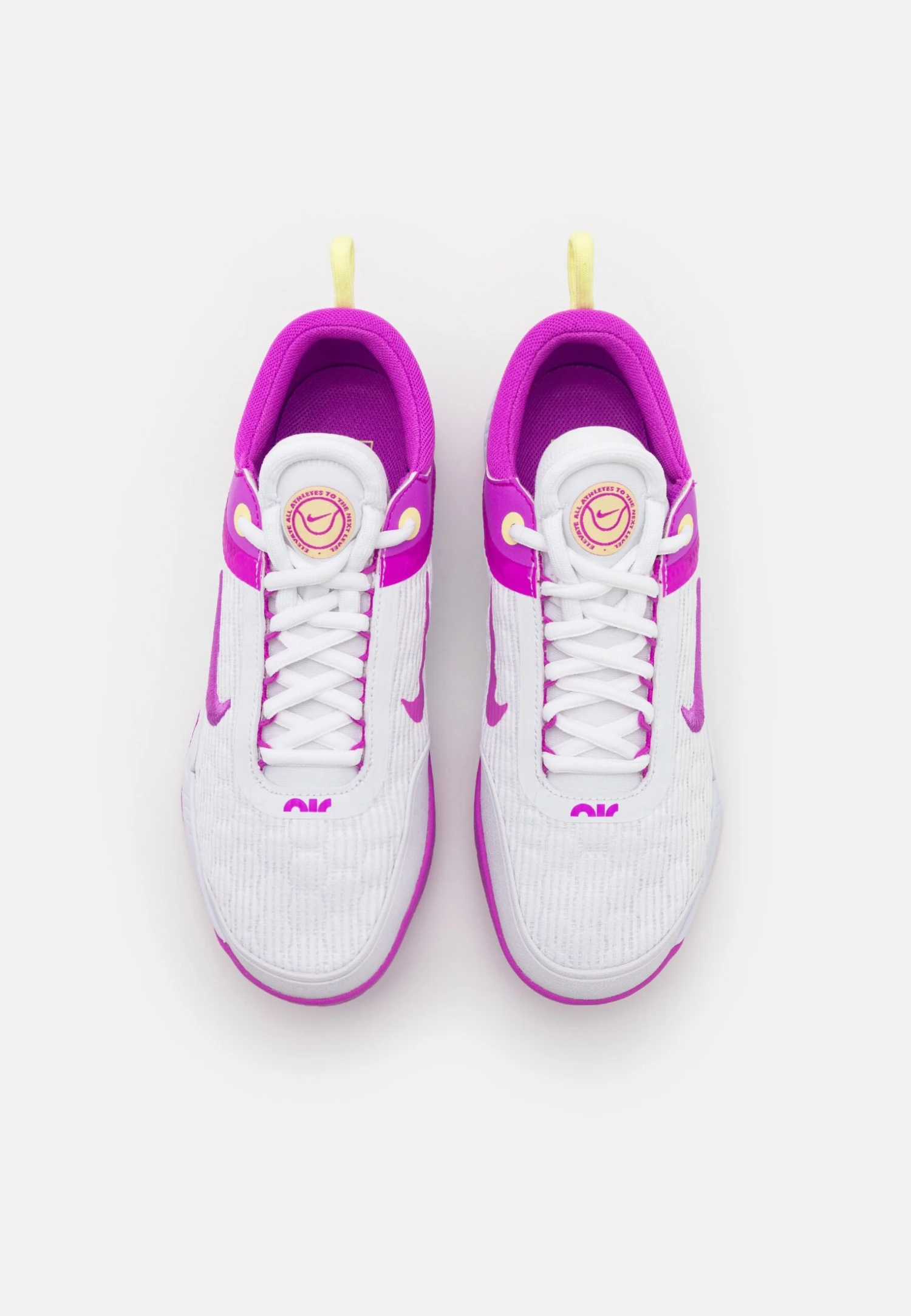 Nike Performance Zoom Court Nxt - Multicourt Tennis Shoes - White/Fuchsia Dream/Citron Tint 4 Nike Performance Zoom Court Nxt - Multicourt Tennis Shoes - White/Fuchsia Dream/Citron Tint - Image 4