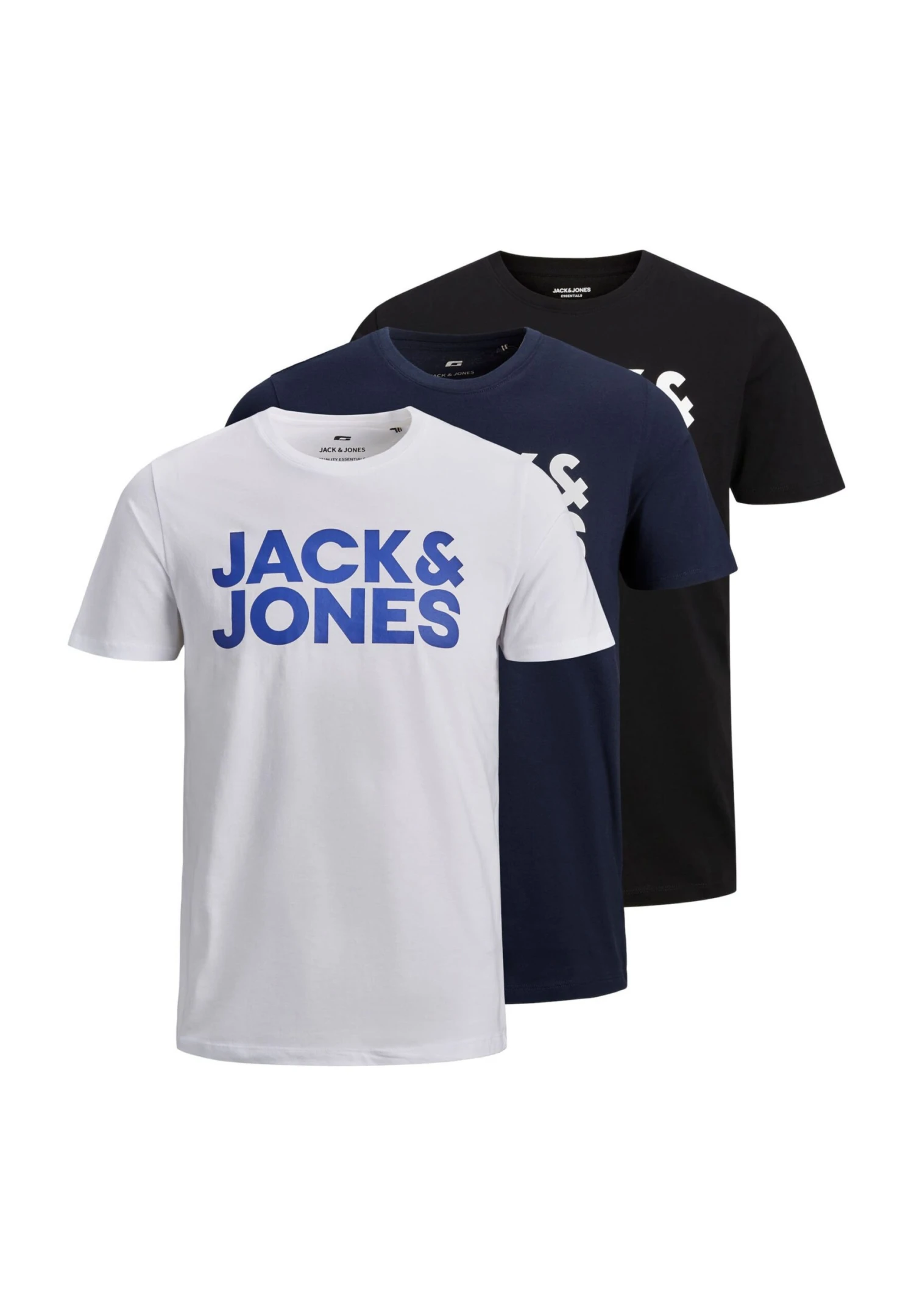 Jack & Jones Print T-shirt - Black/navy/white 8 Jack & Jones Print T-shirt - Black/navy/white - Image 8