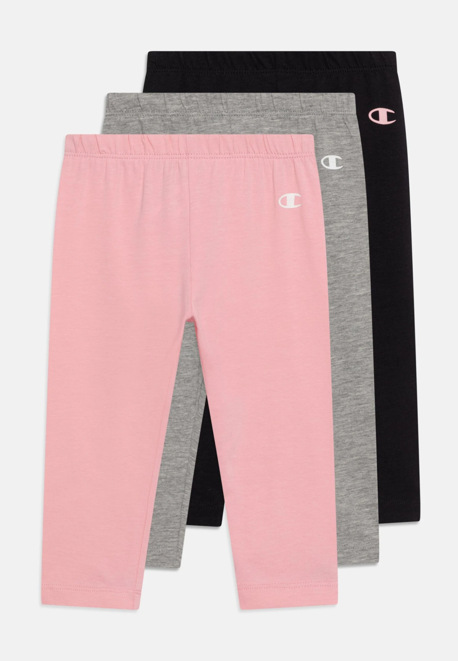 Champion American Classics 3 Pack - Leggings - Trousers - Black/Grey/Pink 1 Champion American Classics 3 Pack - Leggings - Trousers - Black/Grey/Pink