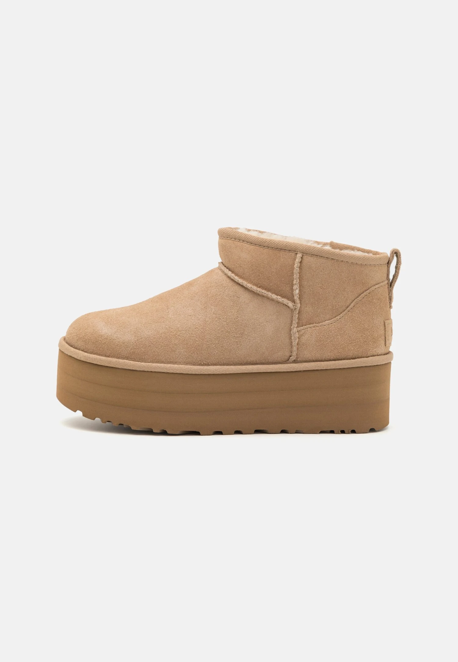 Ugg CLASSIC ULTRA MINI PLATFORM - Ankle Boots - Sand 1 Ugg CLASSIC ULTRA MINI PLATFORM - Ankle Boots - Sand