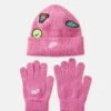 Nike Sportswear PATCH PEAK BEANIE UNISEX SET - Gloves - Magic Flamingo
