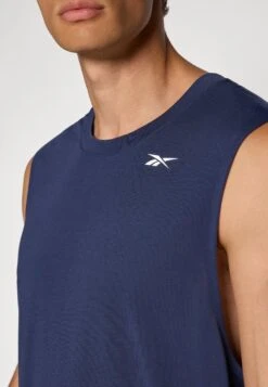 Reebok TRAIN EASY FIT SLEEVELESS - Top - Vector Navy -Zalando UK-Outlet 3b504fcc153e4727a98356454a2072da