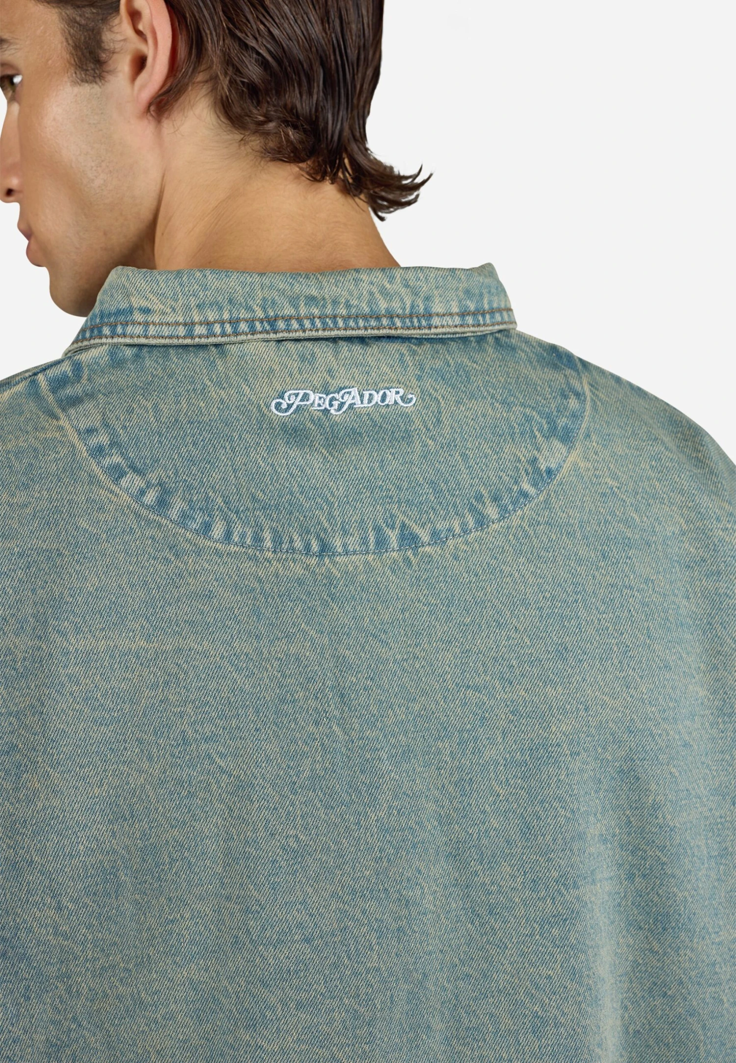 Pegador TABOR OVERSHIRT - Shirt - Washed Vintage Blue 4 Pegador TABOR OVERSHIRT - Shirt - Washed Vintage Blue - Image 4
