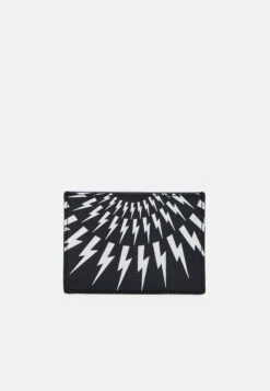 Neil Barrett Isle Thunderbolt Four Slots Card Holder Unisex - Wallet - Schwarz
