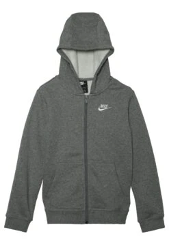 Nike Sportswear Hoodie Club Unisex - Zip-Up Sweatshirt - Carbon Heather/Smoke Grey/White -Zalando UK-Outlet 3fcc6c39893f468196675646d7f28345