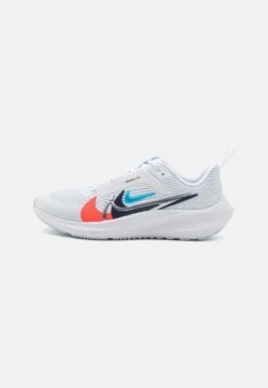Nike Performance Air Zoom Pegasus 40 Pr Gs Unisex - Neutral Running Shoes - White/Multi-Coloured/Football Grey