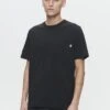 Wood Wood BOBBY POCKET - Basic T-shirt - Black