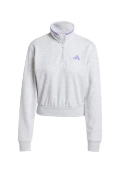 Adidas Sportswear ESSENTIALS COLOR POP CROP QUARTER-ZIP TRACK - Sweatshirt - Dark Blue -Zalando UK-Outlet 41446f90615941449831b36ce5824dc2