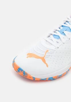 Puma Solarattack- Padel Shoes - White/Ultra Orange/Team Light Blue -Zalando UK-Outlet 41ec0ee6cb824884932062a8e9cc2b0e