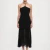 VETA KNIT DRESS - Cocktail Dress / Party Dress - Black