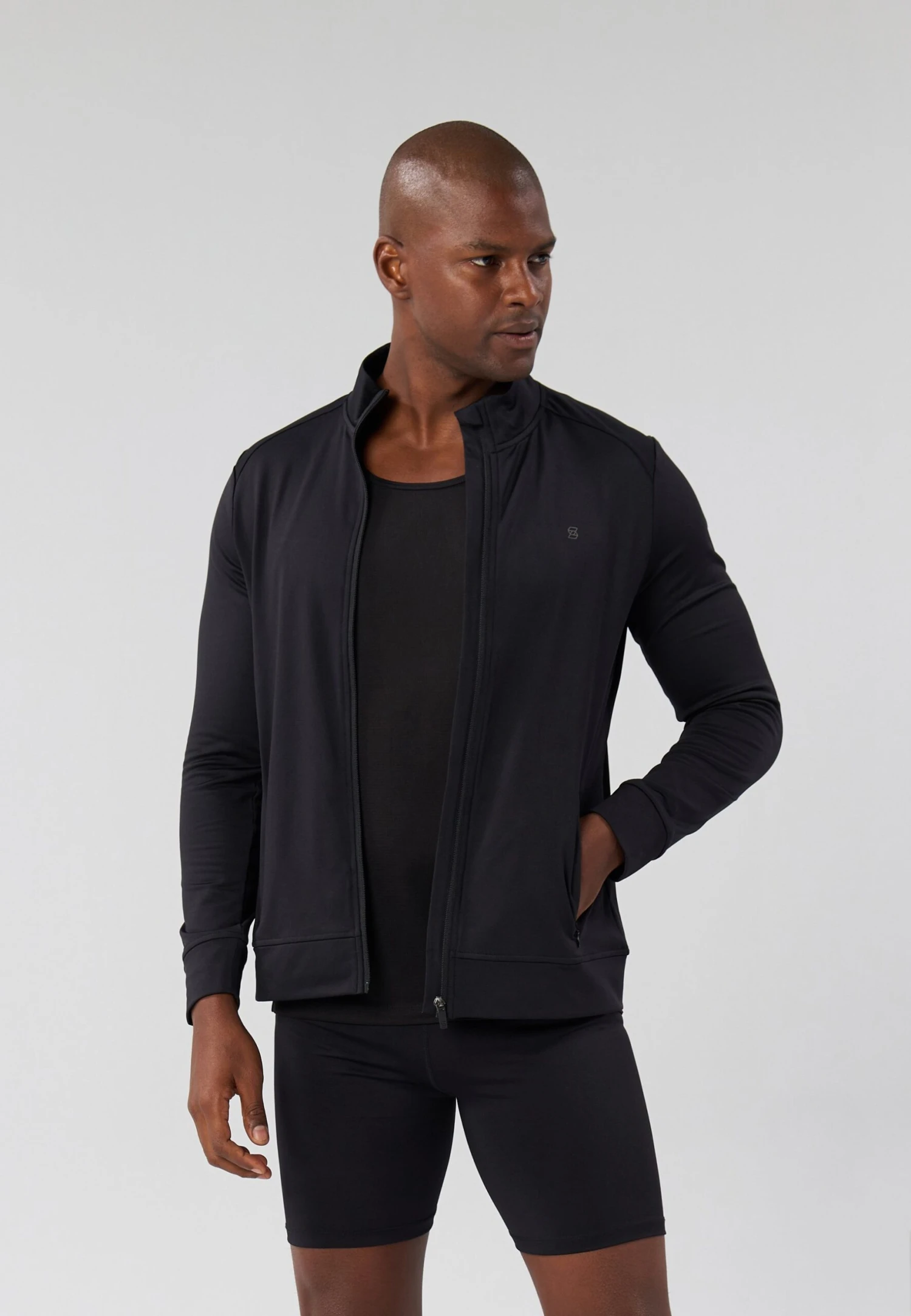 LONG SLEEVE ZIP UP TRAINING JACKET WITH POCKETS - Training Jacket - Black 1 LONG SLEEVE ZIP UP TRAINING JACKET WITH POCKETS - Training Jacket - Black