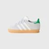 Adidas Originals GAZELLE UNISEX - Trainers - Silver-coloured/white/green