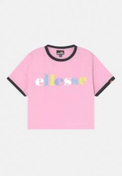 Ellesse Magni Crop - Print T-Shirt - Light Pink