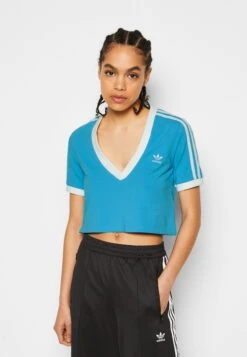 Adidas Originals Cropped Tee - Print T-Shirt - App Sky Rush -Zalando UK-Outlet 475098f8cda747bab830ac6d5d2a3ca7