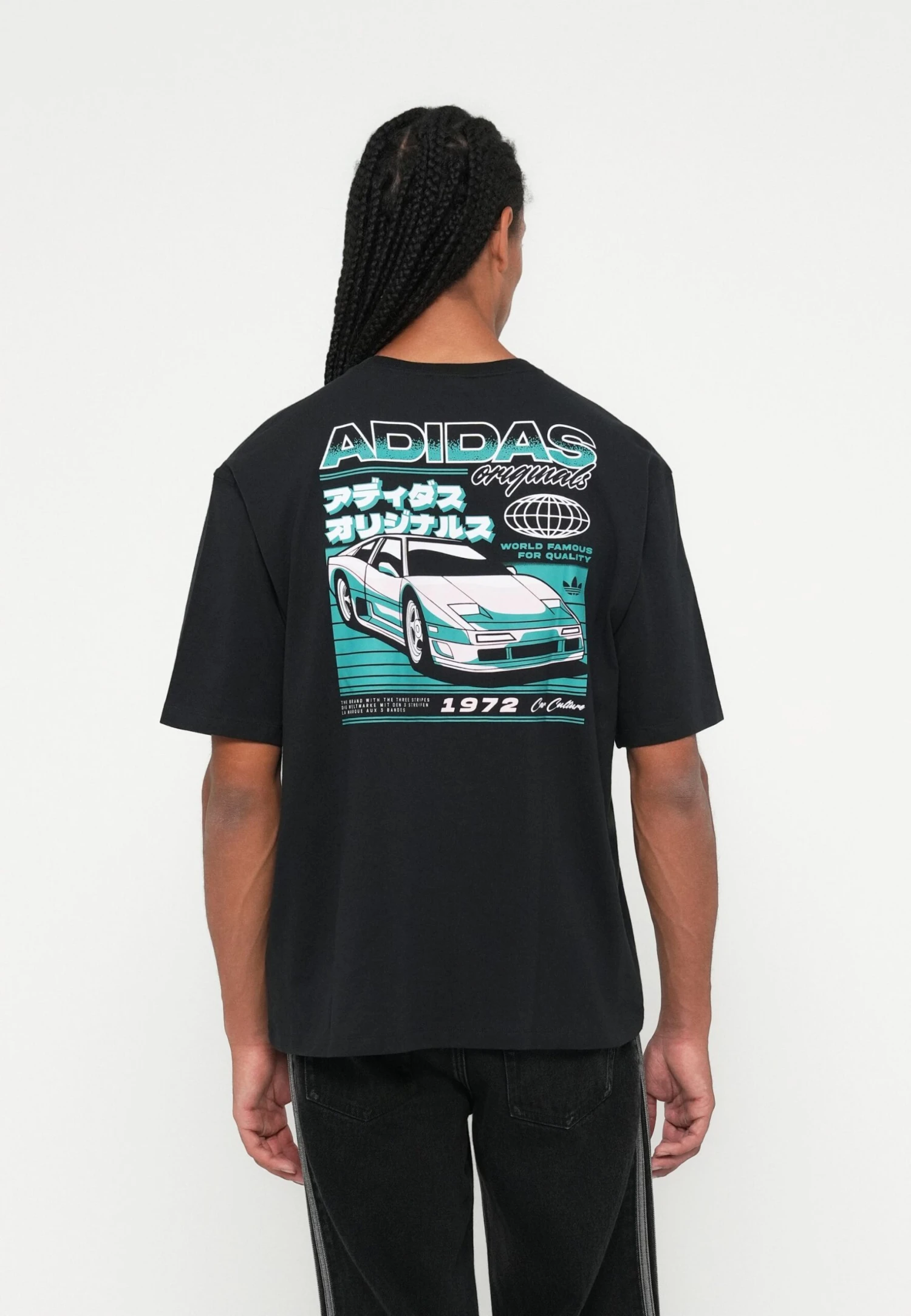 Adidas Originals RETRO CAR TEE UNISEX - Print T-shirt - Black 2 Adidas Originals RETRO CAR TEE UNISEX - Print T-shirt - Black - Image 2