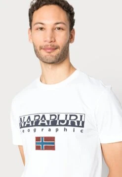 Napapijri S-Ayas - Print T-Shirt - Bright White -Zalando UK-Outlet 48b676ccc0544a6489758bff25fbae3f