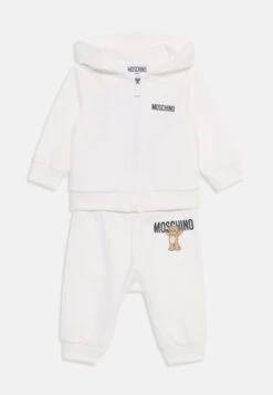 MOSCHINO BABY HOODED TRACKSUIT UNISEX SET - Zip-up Sweatshirt - Cloud