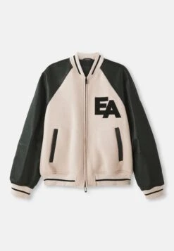 Emporio Armani BLOUSON JACKET - Bomber Jacket - Black/beige -Zalando UK-Outlet 4a3b48ebbb67469cb38819a70a90028e