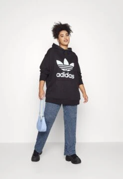 Adidas Originals Hoodie - Black/White -Zalando UK-Outlet 4a772550bb9f4962825e6fbfc7de771f