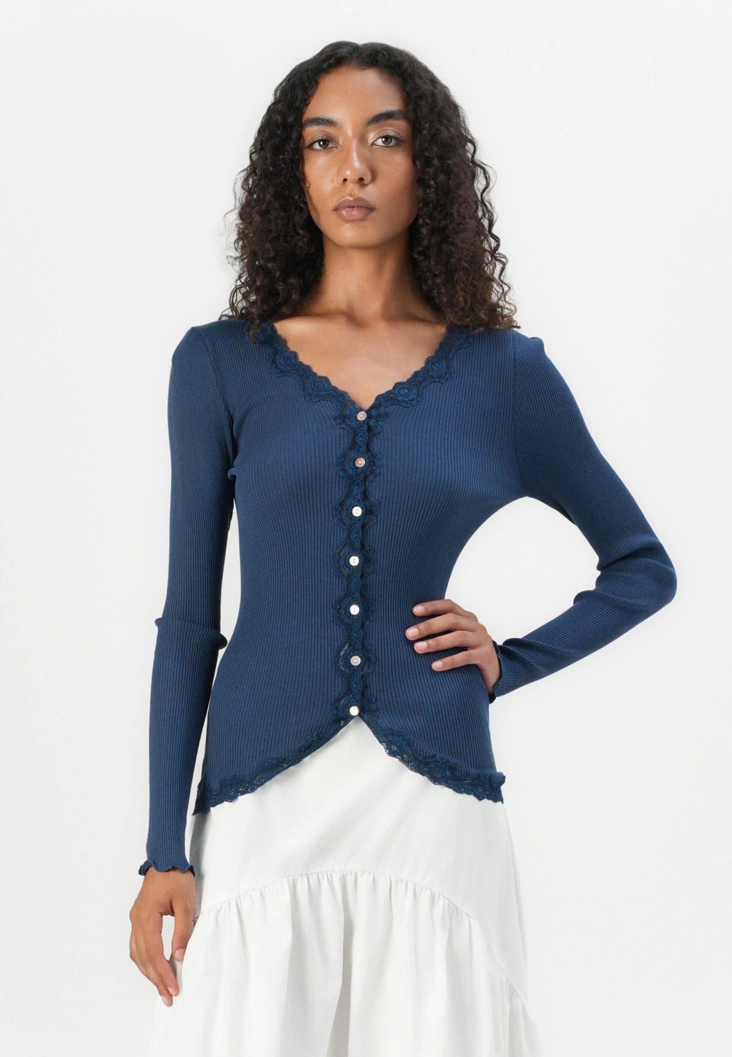 Rosemunde Cardigan - Insignia Blue 4 Rosemunde Cardigan - Insignia Blue - Image 4