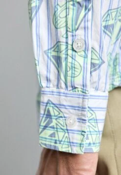 Billionaire Boys Club GLOW IN THE DARK DIAMONDS & DOLLARS STRIPED - Shirt - White/blue -Zalando UK-Outlet 4bae96e6e959458e9dae8c55fccf88b8