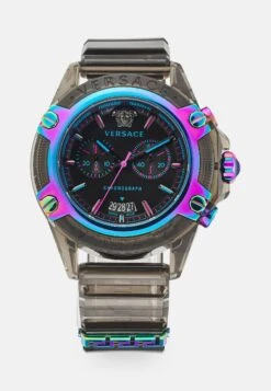 Icon Active Unisex - Chronograph Watch - Transparent Black/Rainbow