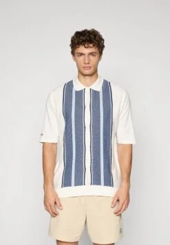JUDE - Polo Shirt - White/navy