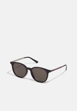 Gucci Unisex - Sunglasses - Black/Ruthenium/Grey