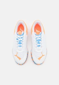 Puma Solarattack- Padel Shoes - White/Ultra Orange/Team Light Blue -Zalando UK-Outlet 51475ec27e5744bcac7f84f992ac51df
