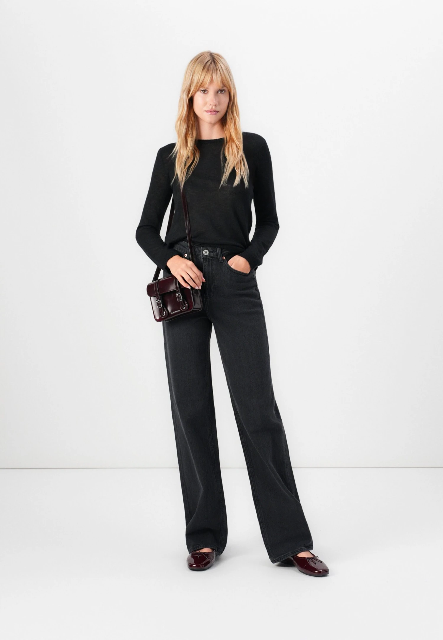 Vero Moda VMTESSA WIDE JEANS - Wide Leg - Dark Grey Denim 2 Vero Moda VMTESSA WIDE JEANS - Wide Leg - Dark Grey Denim - Image 2