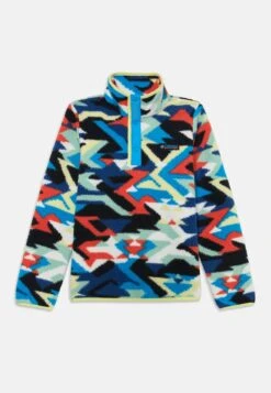 Columbia HELVETIA PRINTED HALF SNAP - Fleece Jumper - Compass Blue