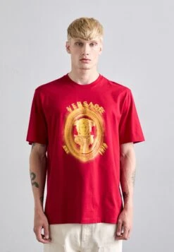 Versace MEDUSA FRAME CREST - Print T-shirt - Lipstick Red