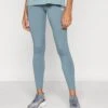 Under Armour MOTION ANKLE LEG - Leggings - Jasper Blue/white